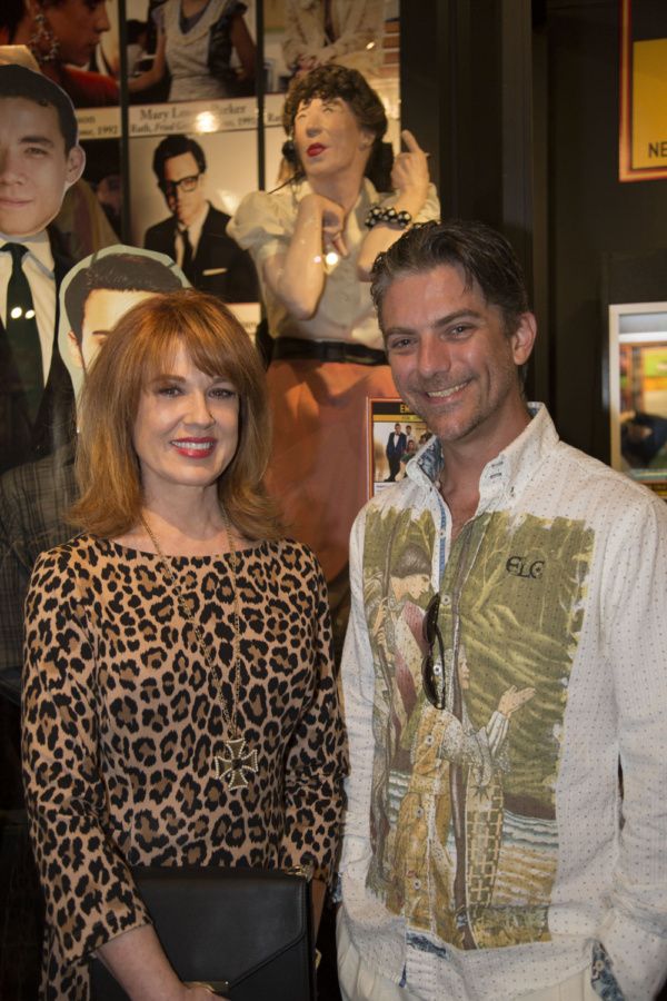 Display featuring the legendary Lily Tomlin's Ernestine overlooks Lee Purcell and Jer Photo