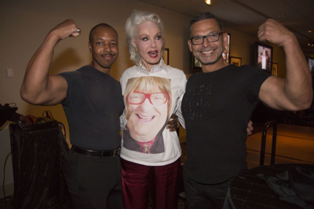 Dwayne Arthur Jones, Julie Newmar and Michael Hernandez at 