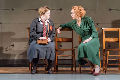 Nicola Coughlan (Joyce Emily) and Lia Williams (Jean Brodie) Photo