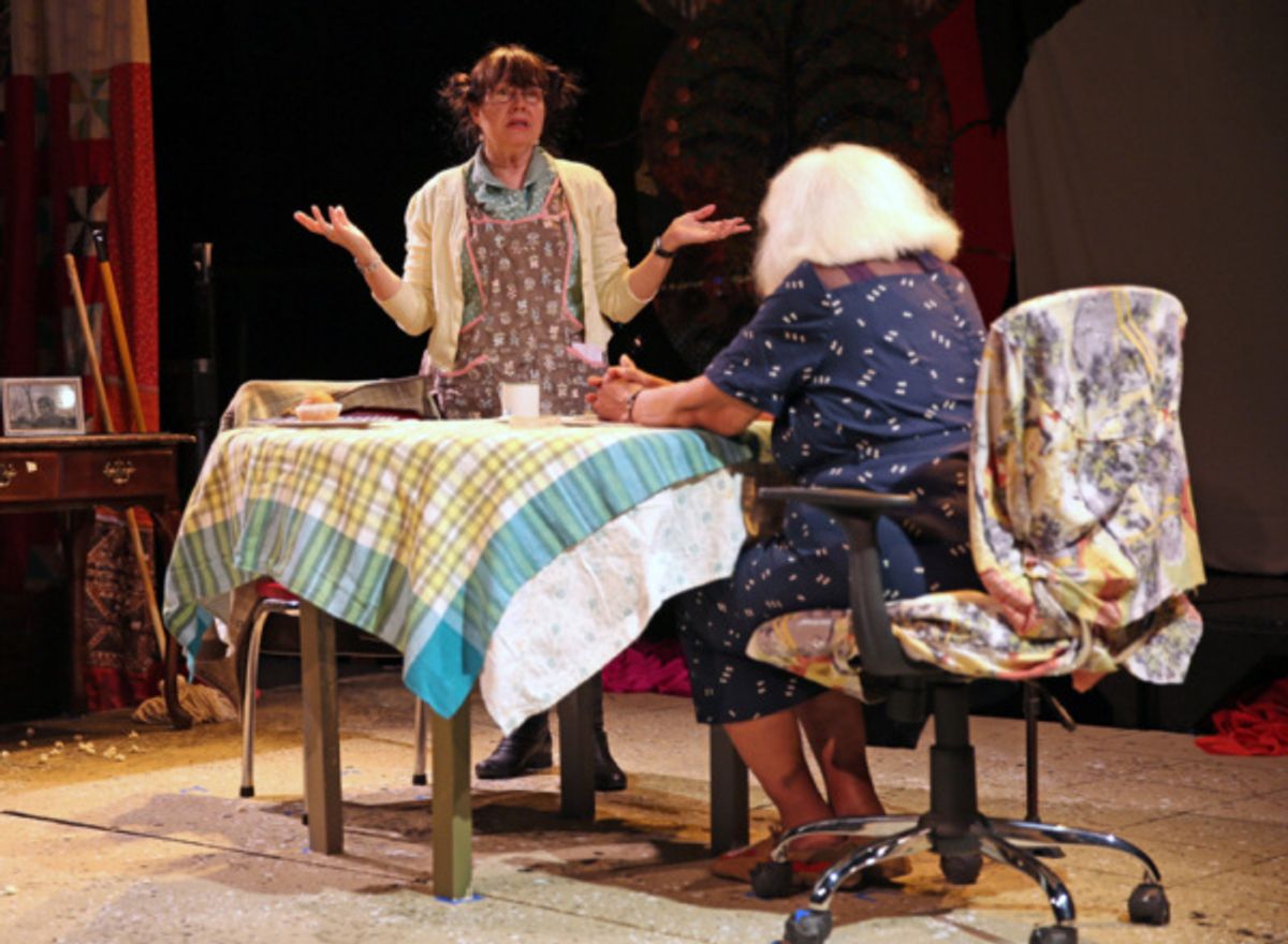 Donna Couteau & Gloria Miguel in FEAR OF OATMEAL.
Photo by Walesca Ambroise.
 at 