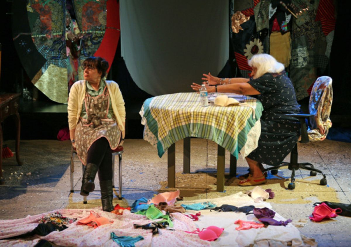 Donna Couteau & Gloria Miguel in FEAR OF OATMEAL.
Photo by Walesca Ambroise. at 