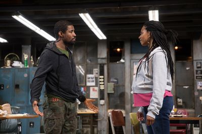 Amari Cheatom and Kelly McCreary in Skeleton Crew at the Geffen Playhouse. Photo by C Photo