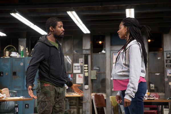 Amari Cheatom and Kelly McCreary in Skeleton Crew at the Geffen Playhouse. Photo by C Photo