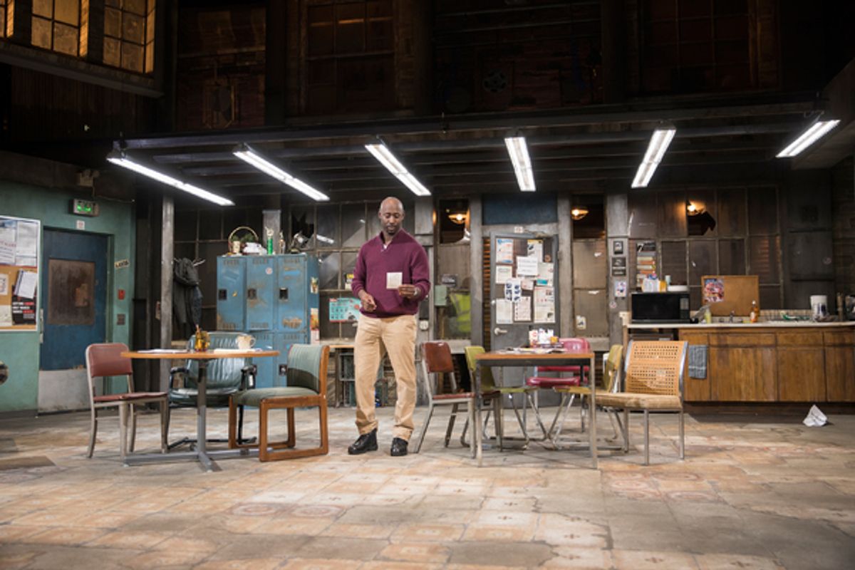DB Woodside in Skeleton Crew at the Geffen Playhouse. Photo by Chris Whitaker.

 at 