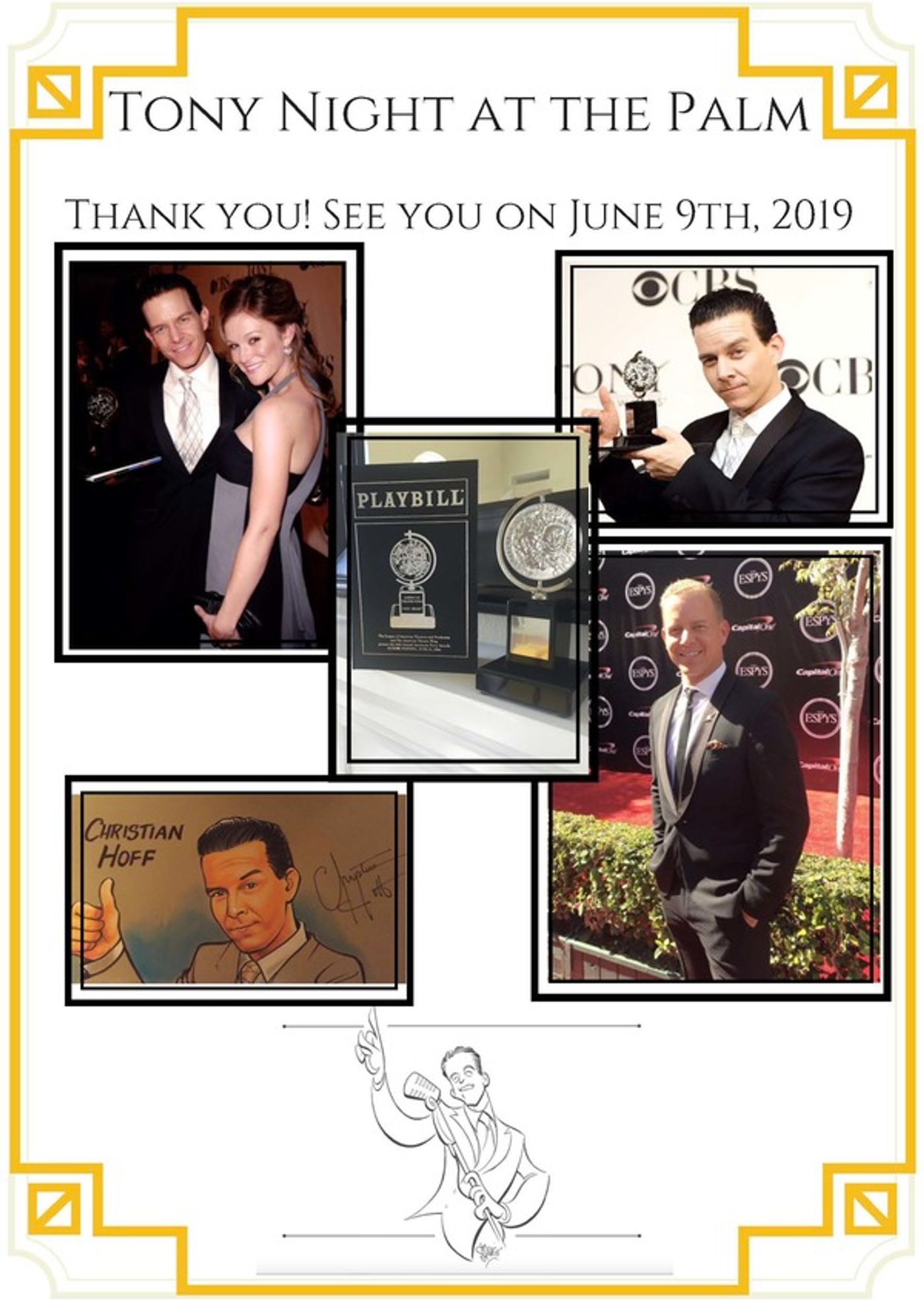 Photo Coverage: Christian Hoff and Friends Celebrate Tony Night at the Palm!  Image