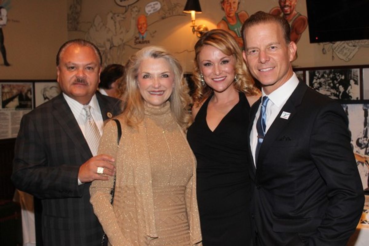 William Lazaro, Wynonia Lazaro, Melissa Hoff and Christian Hoff at 