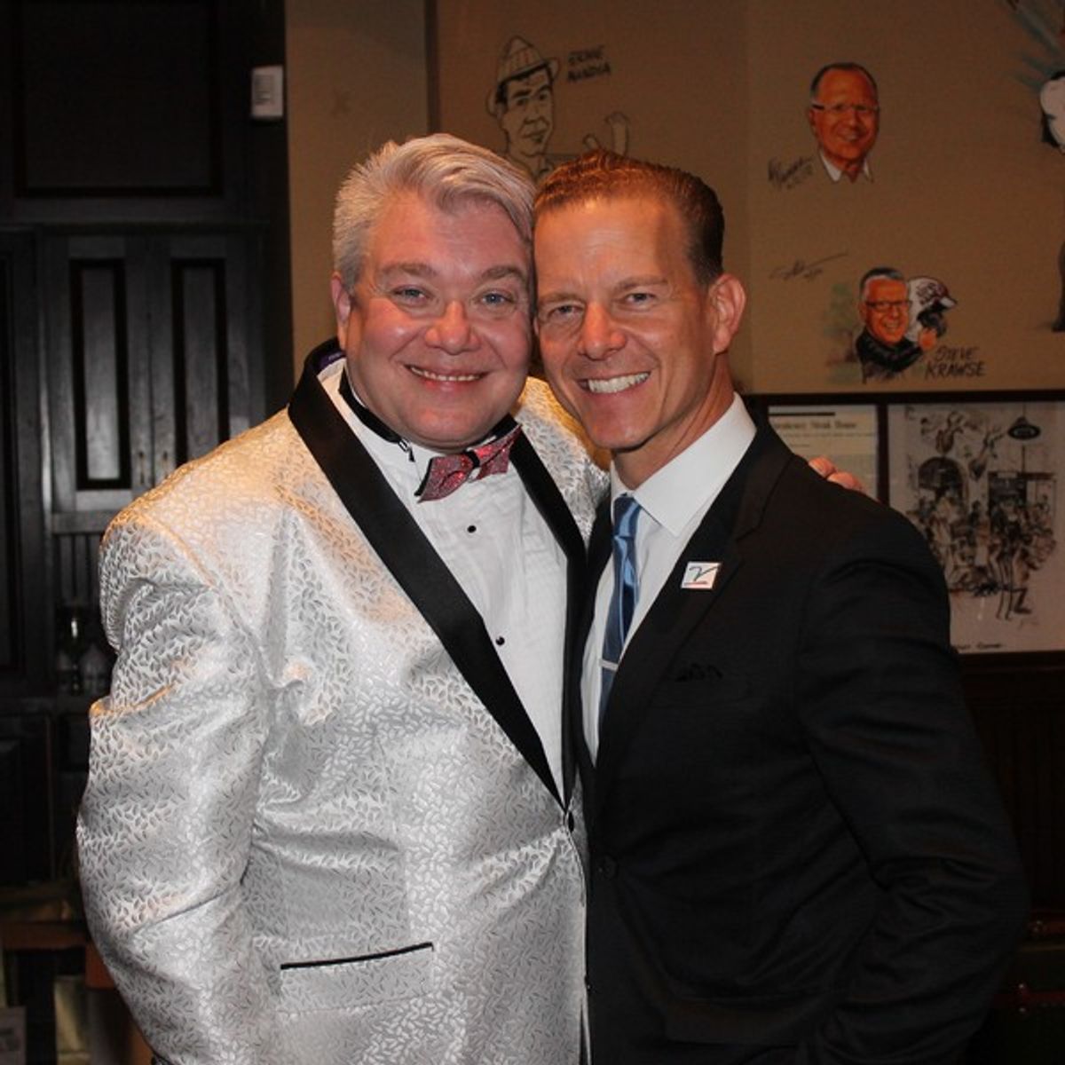 Emcee Richard Skipper and Host Christian Hoff at 