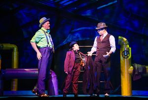 Arthur Lazalde as Harry the Horse, Sofiya Cheyenne as Big Julie, and Omar Cepero-Lope Photo
