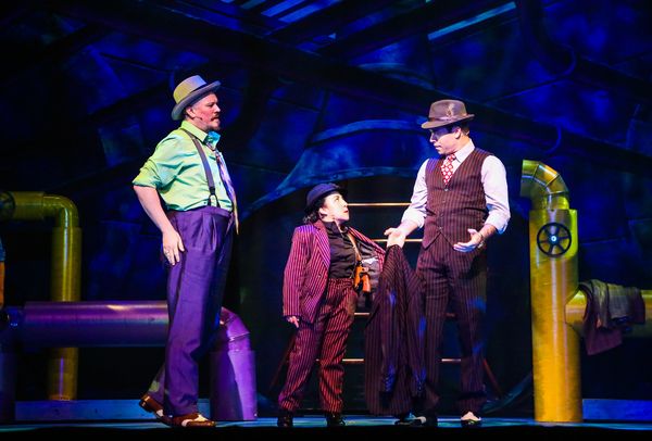Arthur Lazalde as Harry the Horse, Sofiya Cheyenne as Big Julie, and Omar Cepero-Lope Photo