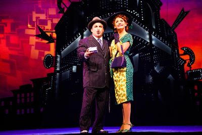 Carlos Lopez as Nathan Detroit and Michelle Aravena as Adelaide Photo