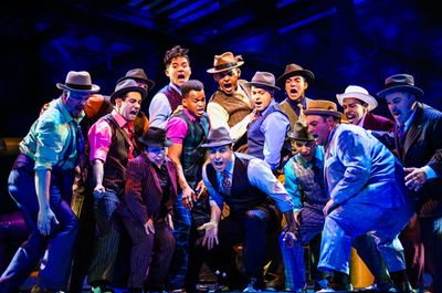 Cedric Leiba Jr as Benny Southstreet and Roland Rusinek as Nicely-Nicely Photo