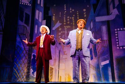Cedric Leiba Jr as Benny Southstreet and Roland Rusinek as Nicely-Nicely Photo