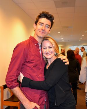Drew Gehling (Dave Kovic/President Bill Mitchell) and Mamie Parris (Ellen Mitchell) @ BroadwayWorld Drew Gehling (Dave Kovic/President Bill Mitchell) and Mamie Parris (Ellen Mitchell) Photo