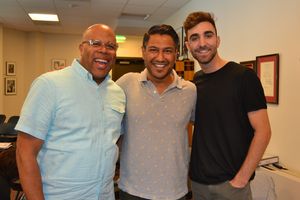 Kevin R. Free (Ensemble/Murray), Vishal Vaidya (Ensemble) and Adam J. Levy (Ensemble) @ BroadwayWorld Kevin R. Free (Ensemble/Murray), Vishal Vaidya (Ensemble) and Adam J. Levy (Ensemble) Photo