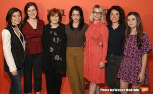 Director Lila Neugebauer (center) with her stars of ‘Mary Page Marlowe’ : Susan Pourfar, Emma Geer, Blair Brown, Kellie Overbey, Tatiana Maslany, and Mia Sinclair Jenness @ BroadwayWorld Director Lila Neugebauer (center) with her stars of ‘Mary Page Marlowe’ Photo