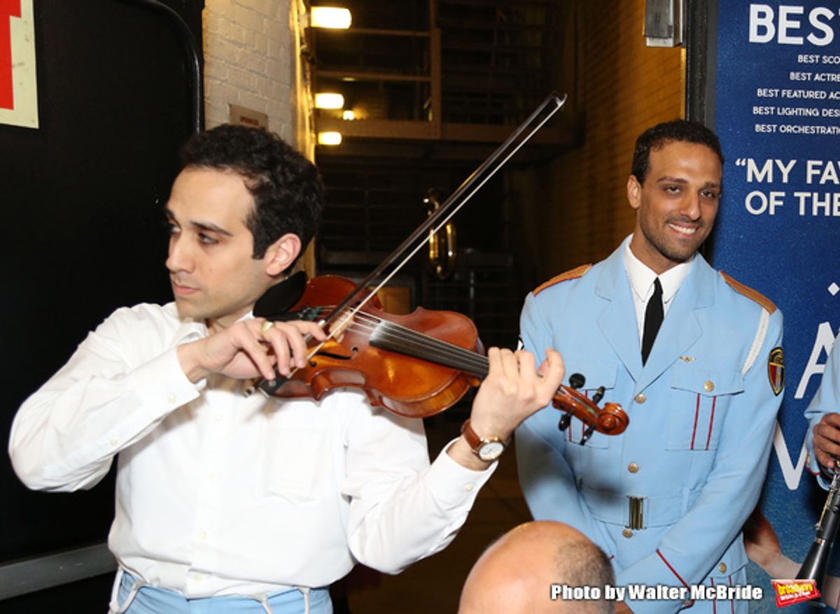 George Abud and Ariâ€™el Stachel with David Yazbek with the Alexandria Ceremonial at 