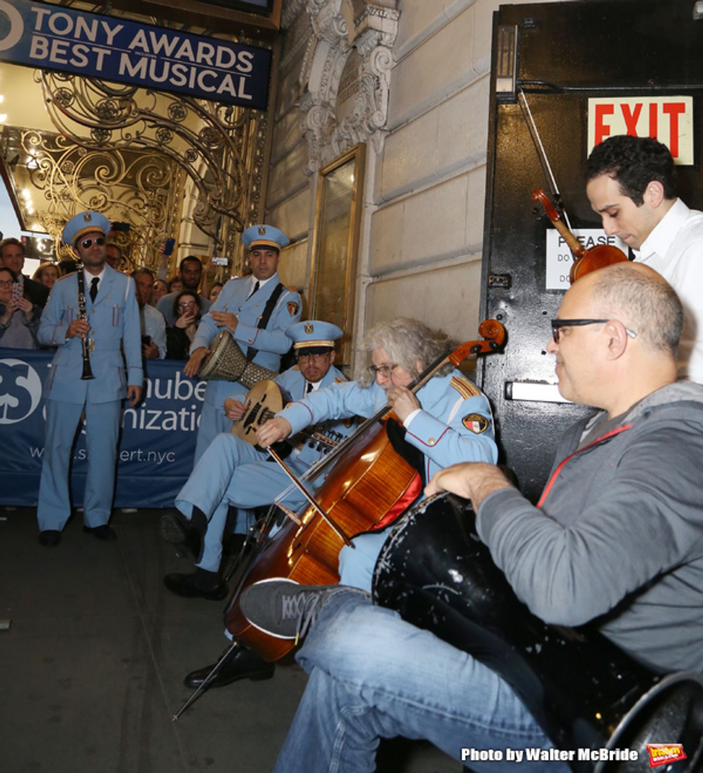 Photo Coverage: THE BAND'S VISIT Celebrates Tony Wins With Post-Show Jam Outside the Theatre Photo Coverage: THE BAND'S VISIT Celebrates Tony Wins With Post-Show Jam Outside the Theatre Image