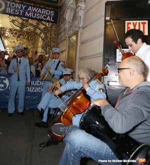 George Abud and David Yazbek with the Alexandria Ceremonial Police Orchestra Photo