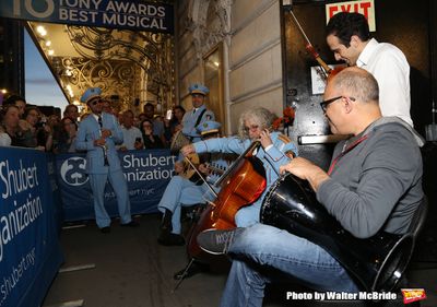 George Abud and David Yazbek with the Alexandria Ceremonial Police Orchestra  Photo