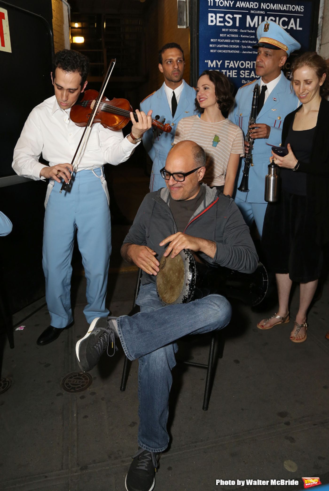Photo Coverage: THE BAND'S VISIT Celebrates Tony Wins With Post-Show Jam Outside the Theatre  Image
