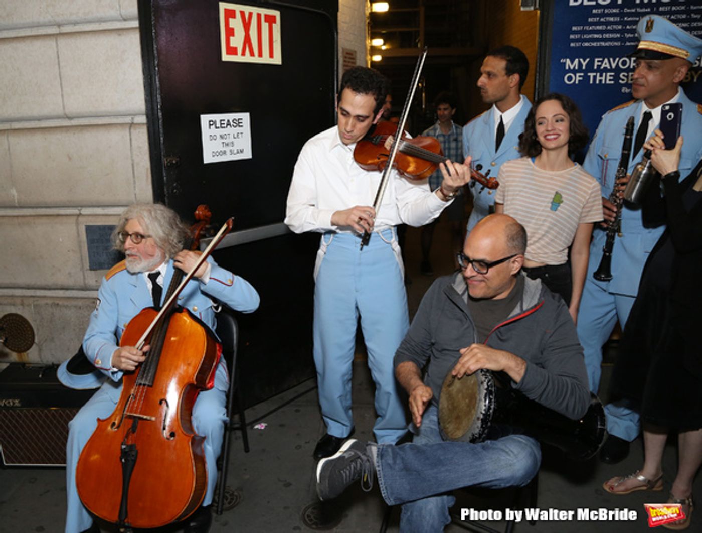 Photo Coverage: THE BAND'S VISIT Celebrates Tony Wins With Post-Show Jam Outside the Theatre  Image