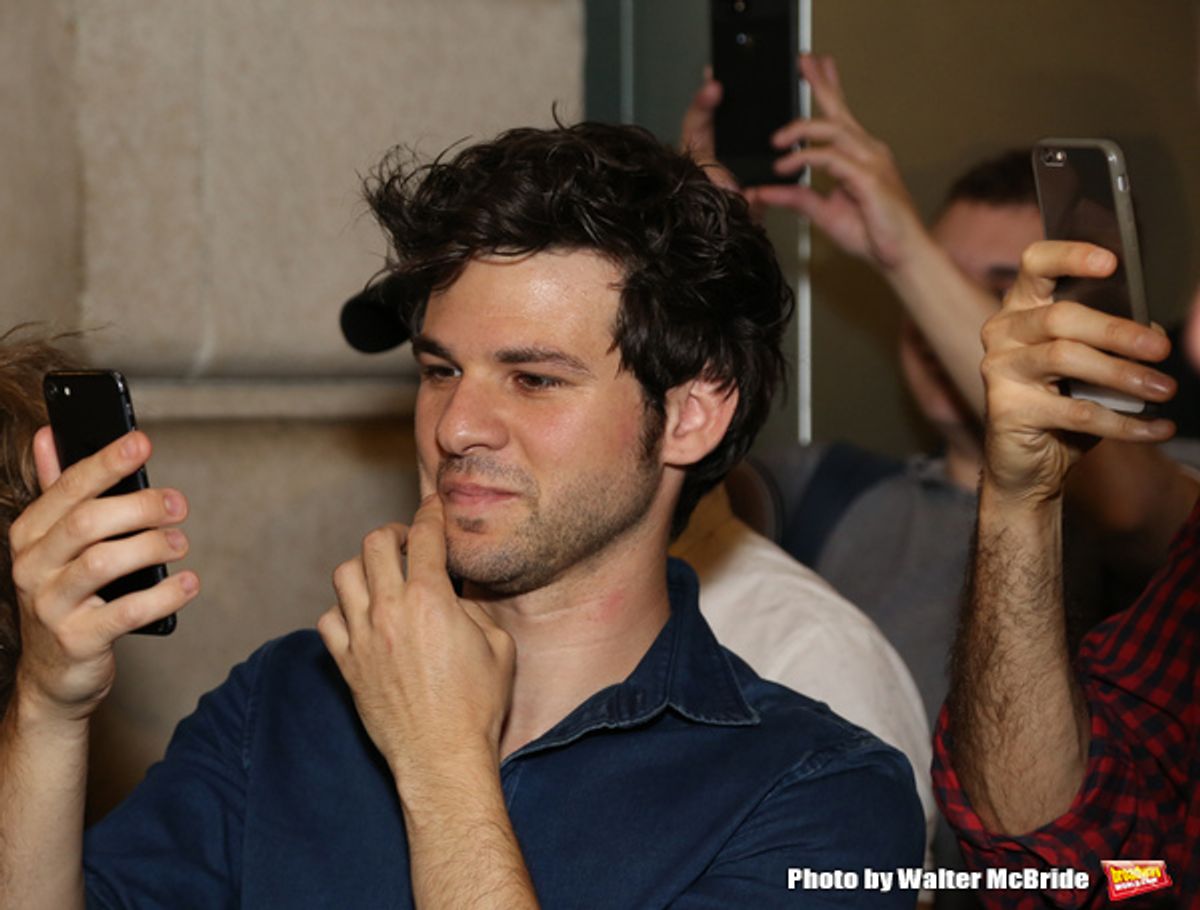 Etai Benson watching David Yazbek with the Alexandria Ceremonial Police Orchestra at 