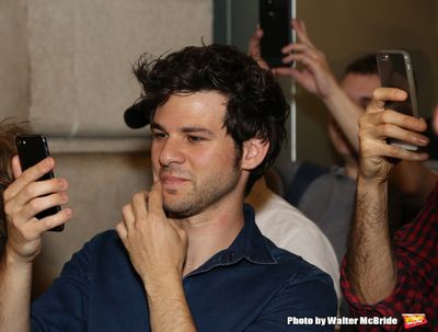 Etai Benson watching David Yazbek with the Alexandria Ceremonial Police Orchestra Photo