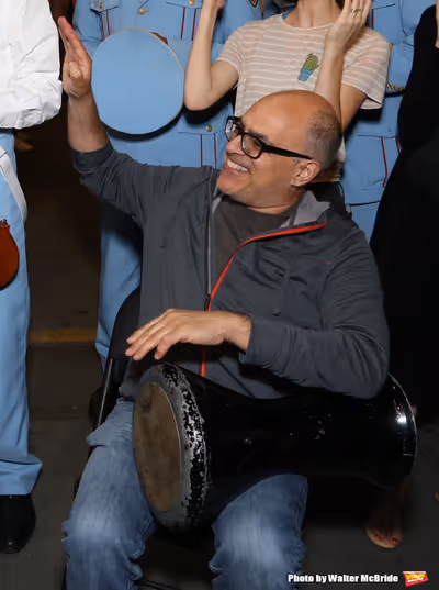 David Yazbek with the Alexandria Ceremonial Police Orchestra  Photo