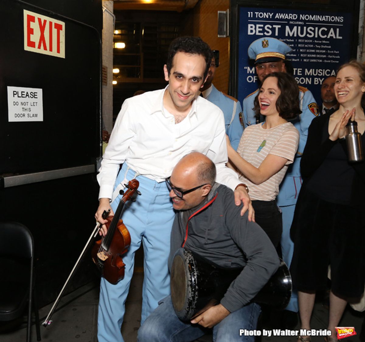 George Abud and David Yazbek with the Alexandria Ceremonial Police Orchestra  at 