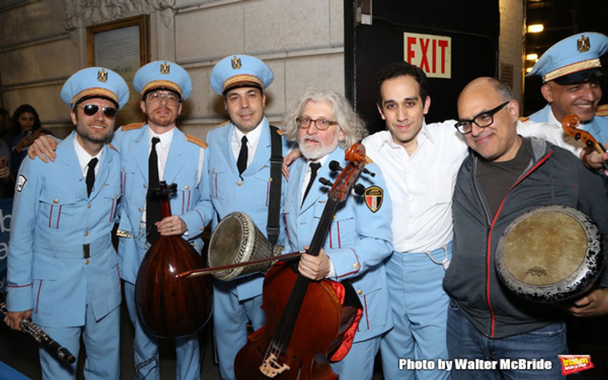 George Abud and David Yazbek with the Alexandria Ceremonial Police Orchestra at 