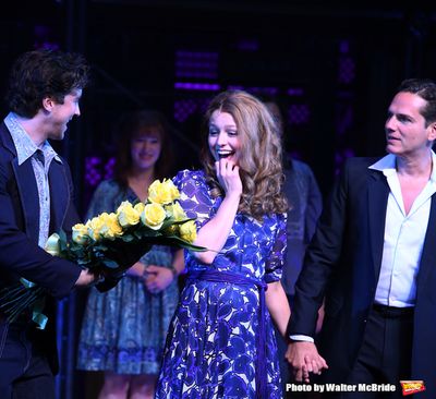 Melissa Benoist with Evan Todd and Paul Anthony Stewart Photo