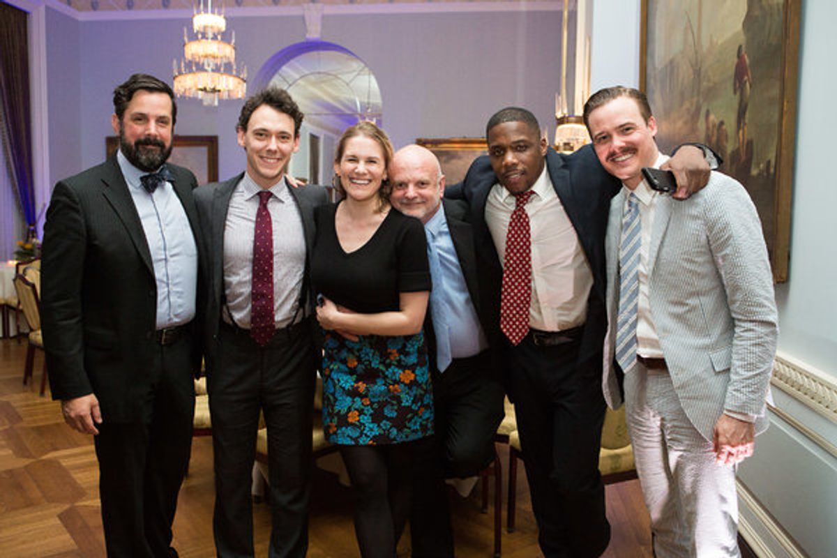 A  reunion of company members from Michael Wilsonâ€™s 2015 production of Desire for The Acting Company: Chris Thorn, John Skelley (Harry Potter), Megan Bartle, Michael Wilson, Yaegel Welch, Mickey Theis (Six Degrees of Separation)  at 