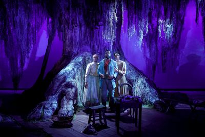 Stephanie Berry as Aunt Mama, Chinaza Uche as Henry, and Tiffany Rachelle Stewart as  Photo