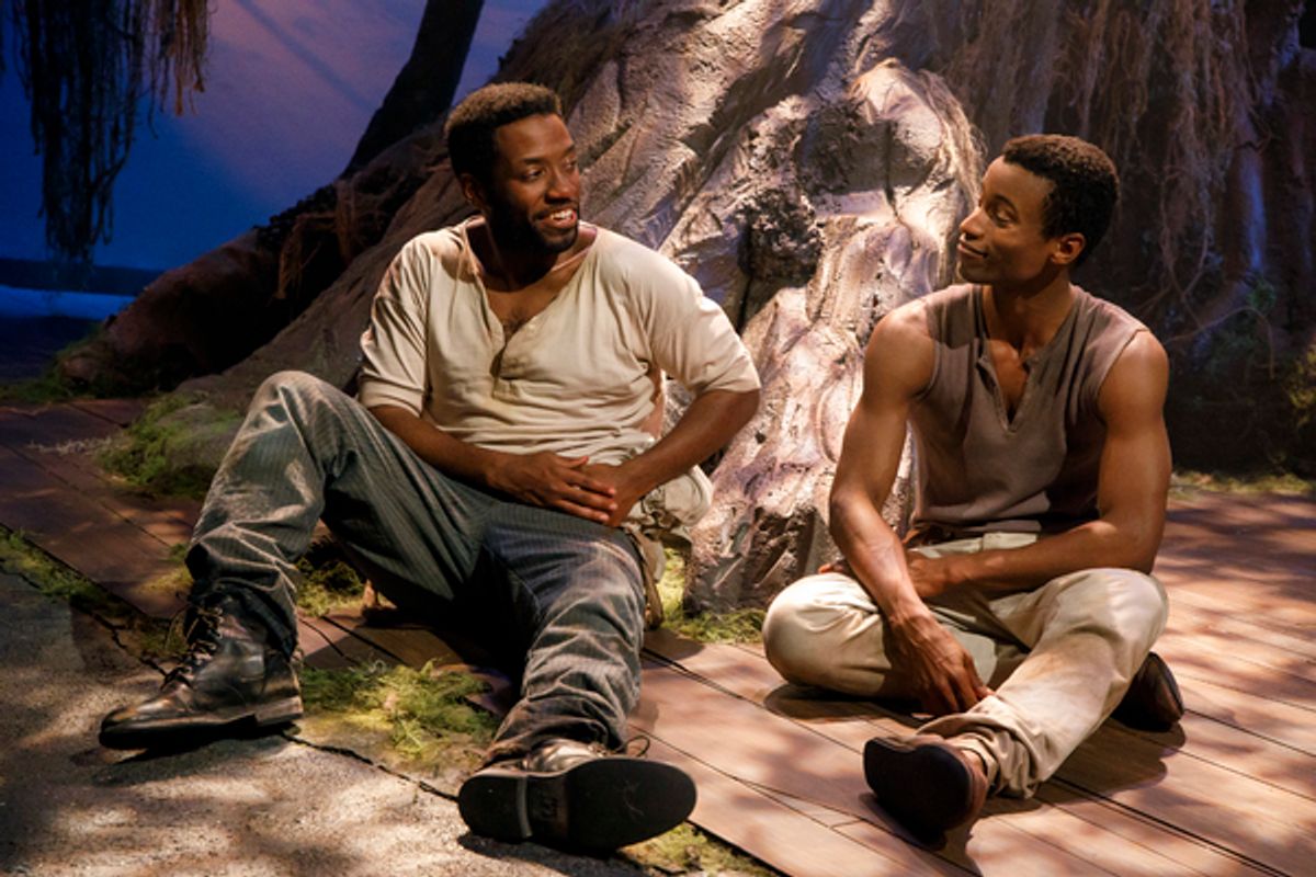 Chinaza Uche as Henry and Sheldon Best as James at 