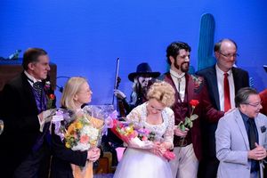 Nick Wyman, Willette Klausner, Sarah Parncky, Peter Saide, Ken Denison and Bill Castellino @ BroadwayWorld Nick Wyman, Willette Klausner, Sarah Parncky, Peter Saide, Ken Denison and Bill Caste Photo