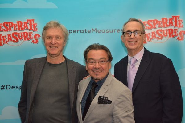Peter Kellogg (Book and Lyrics), Bill Castellino (Director and Choreographer) and Dav Photo