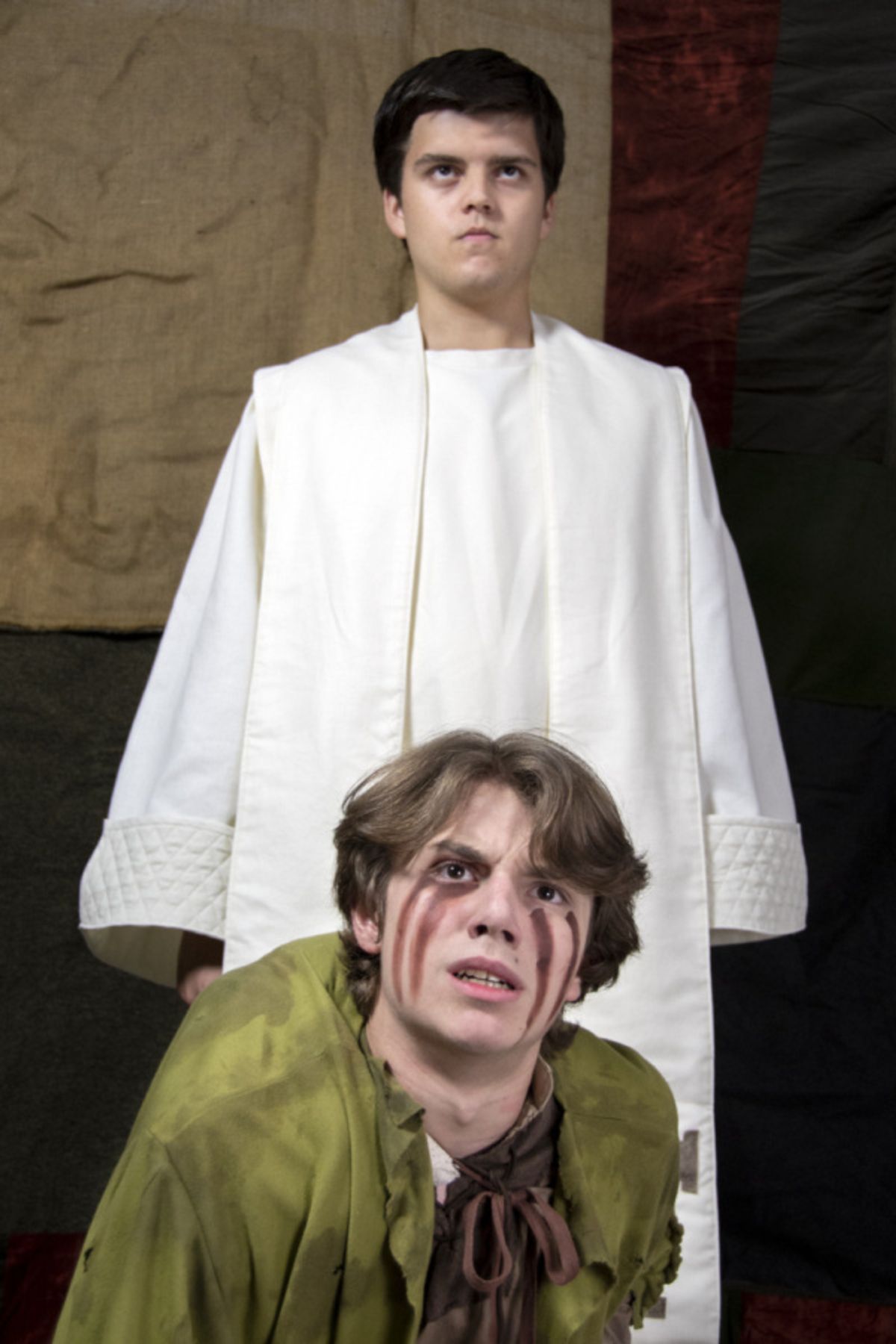 Dylan Droz and Ian Lawson in The Hunchback of Notre Dame, photograph by Jason Johnson-Spinos at 