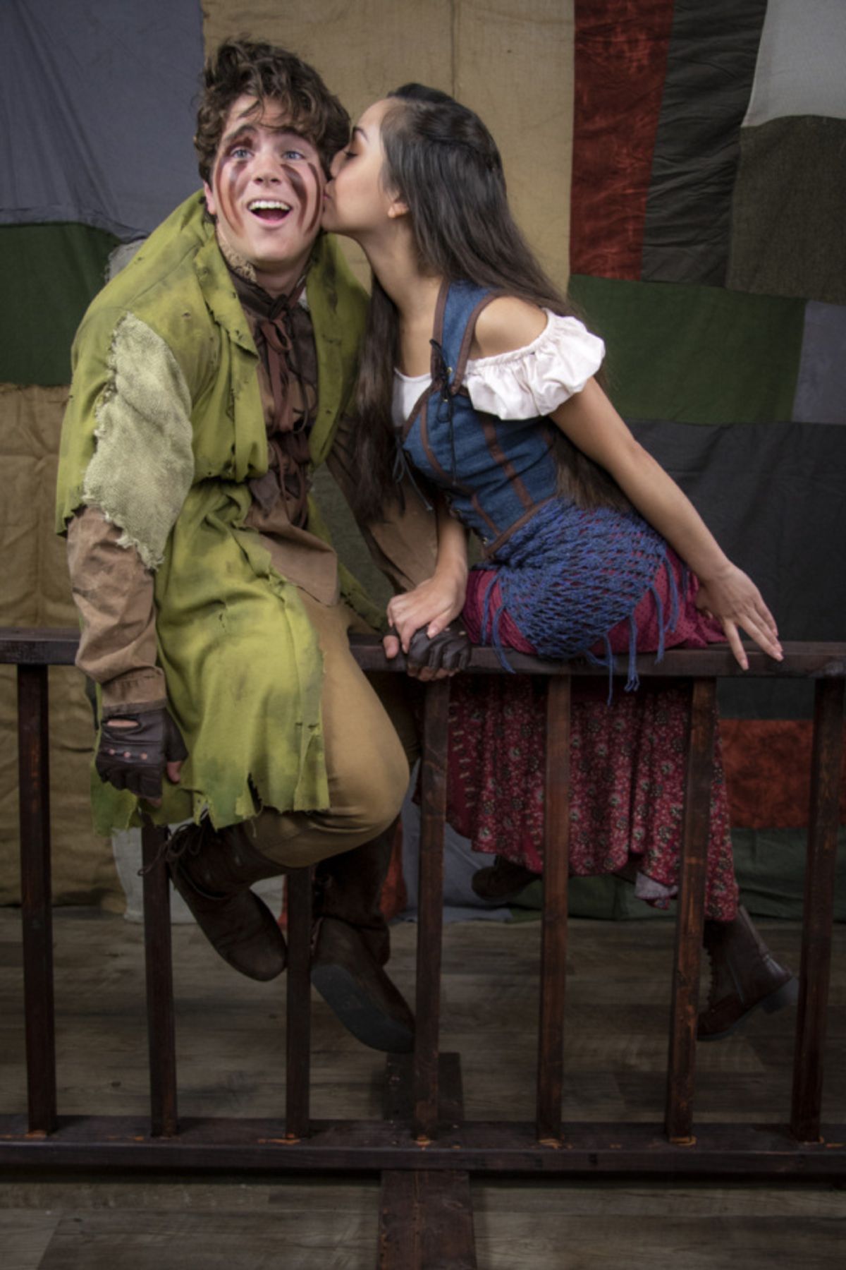 Andy Stratton and Arianna Sy in The Hunchback of Notre Dame, photograph by Jason Johnson-Spinos at 