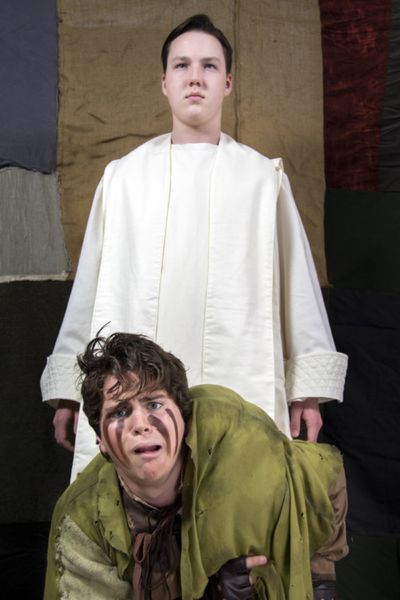 Andy Stratton and Luke Willams in The Hunchback of Notre Dame, photograph by Jason Jo Photo
