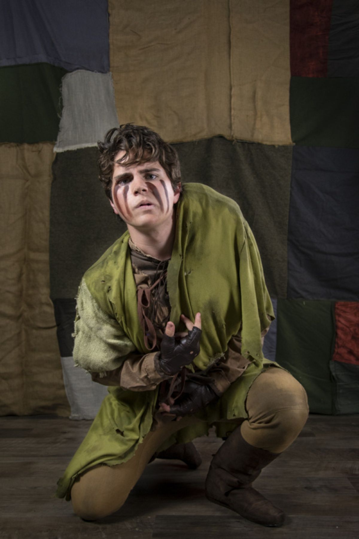 Andy Stratton in The Hunchback of Notre Dame, photograph by Jason Johnson-Spinos at 
