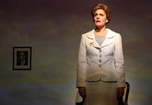 Lisa Hodsoll in LAURA BUSH KILLED A GUY. Photo by Joan Marcus. Photo