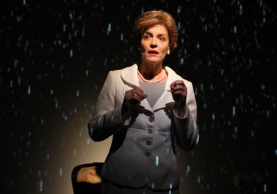 Lisa Hodsoll in LAURA BUSH KILLED A GUY. Photo by Joan Marcus. Photo