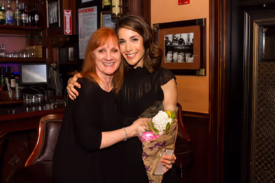 Rachel Ulanet with pal and fellow thespian, Terri Klausner
Photo: Takako Harkness Photo