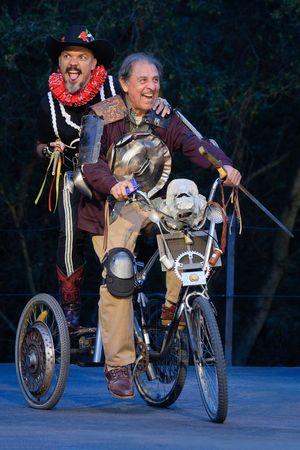 Hugo E Carbajal (Papa Calaca), Emilio Delgado (Quijano/Quixote)  Photo