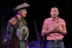 Emilio Delgado (Quixote) and Carlos Aguirre (Young Quijano) Photo