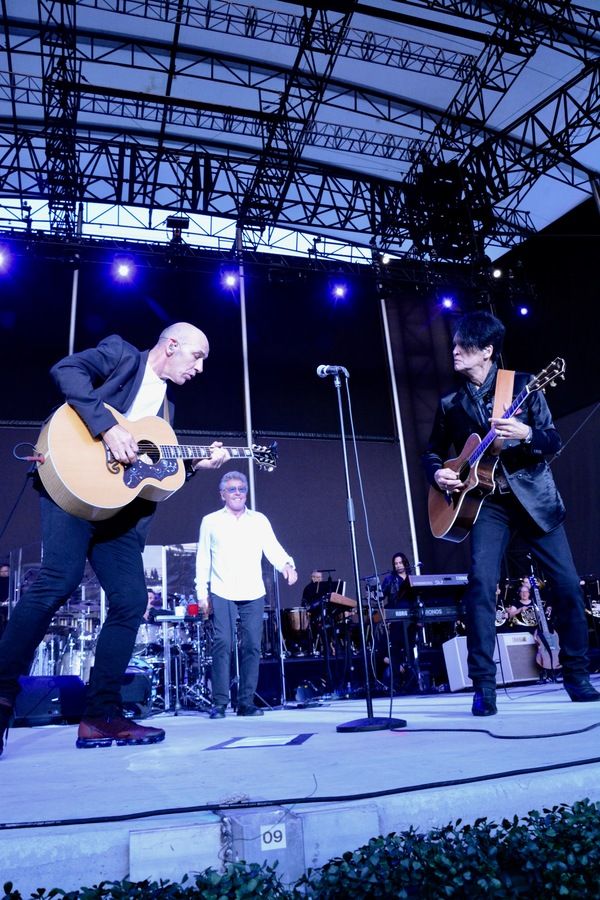 Simon Townsend, Roger Daltrey and Jon Button Photo