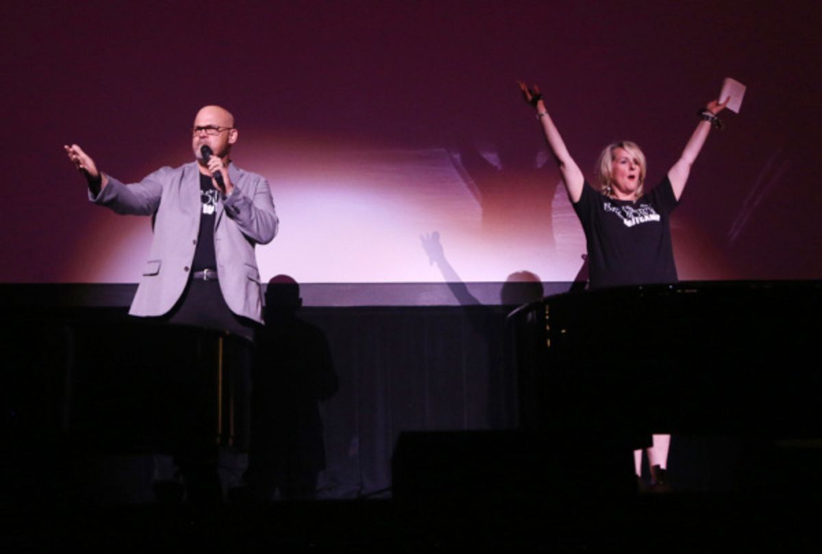 President of ArtsOK, Mark Frie & Director of The Broken Arrow Performing Arts Center, Kim Vento
 at 
