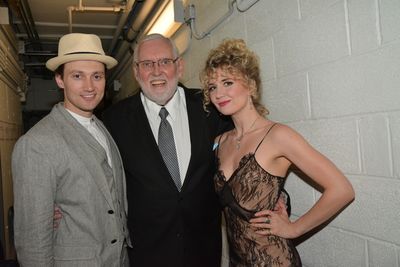 Bryce Pinkham, Jim Brochu and Scarlett Strallen Photo