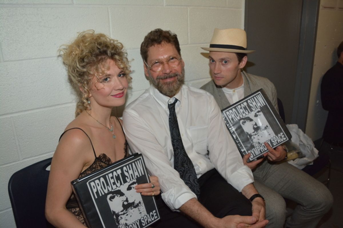 Scarlett Strallen, David Staller and Bryce Pinkham at 