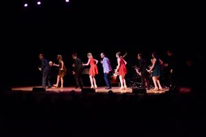 Danny Gardner and the BBTY Dance Ensemble that includes-Emily Blake Anderson, Bryan Hunt, Lily Lewis, Claire Logan, Andrew Metzgar, Daniel Plimpton, Emilie Remer and Michael Verre @ BroadwayWorld Danny Gardner and the BBTY Dance Ensemble that includes-Emily Blake Anderson, Bryan H Photo